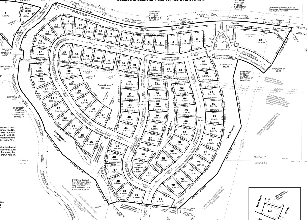 Residential lot layout concept